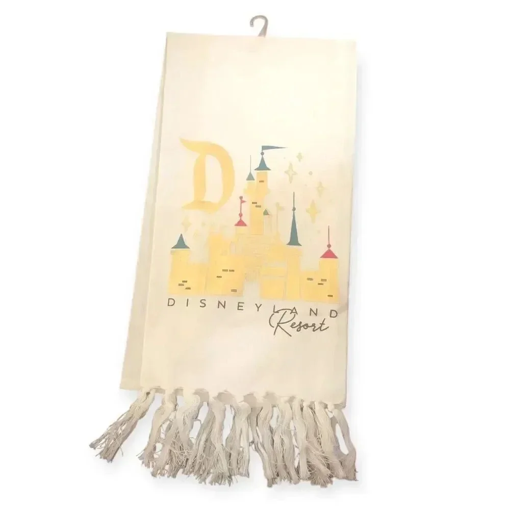 DISNEYLAND RESORT DISH TOWEL DISNEYLAND FANTASYLAND CASTLE